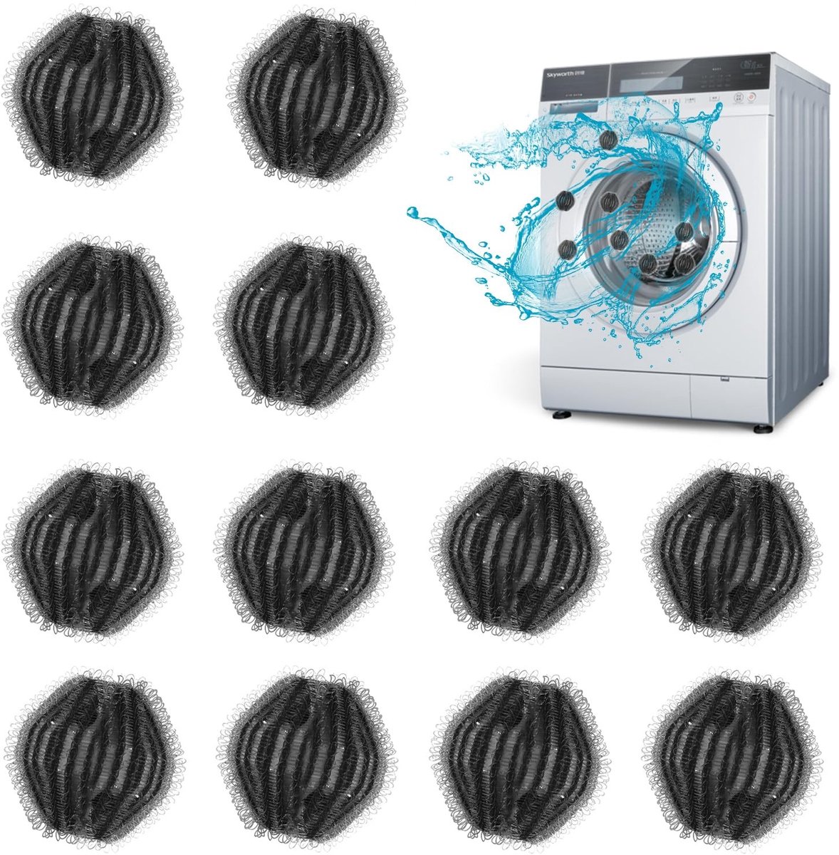 Solidchoice - Herbruikbare Nylon Harenverwijder Balls voor de Wasmachine