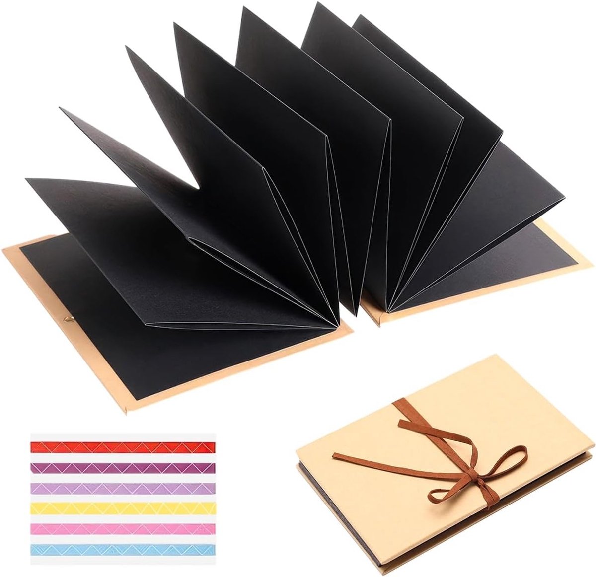 Klein fotoalbum van 34 pagina's (21 x 15 cm) voor DIY scrapbooking en persoonlijke herinneringen, perfect voor verjaardag, bruiloft en feestdagen zoals Kerst en Valentijnsdag.