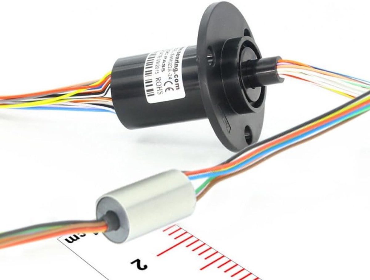 6.5mm 6 Draad Collector Ring voor Elektronische Componenten, Slip Ring Circuit voor Monitor, Drone en Verlichting
