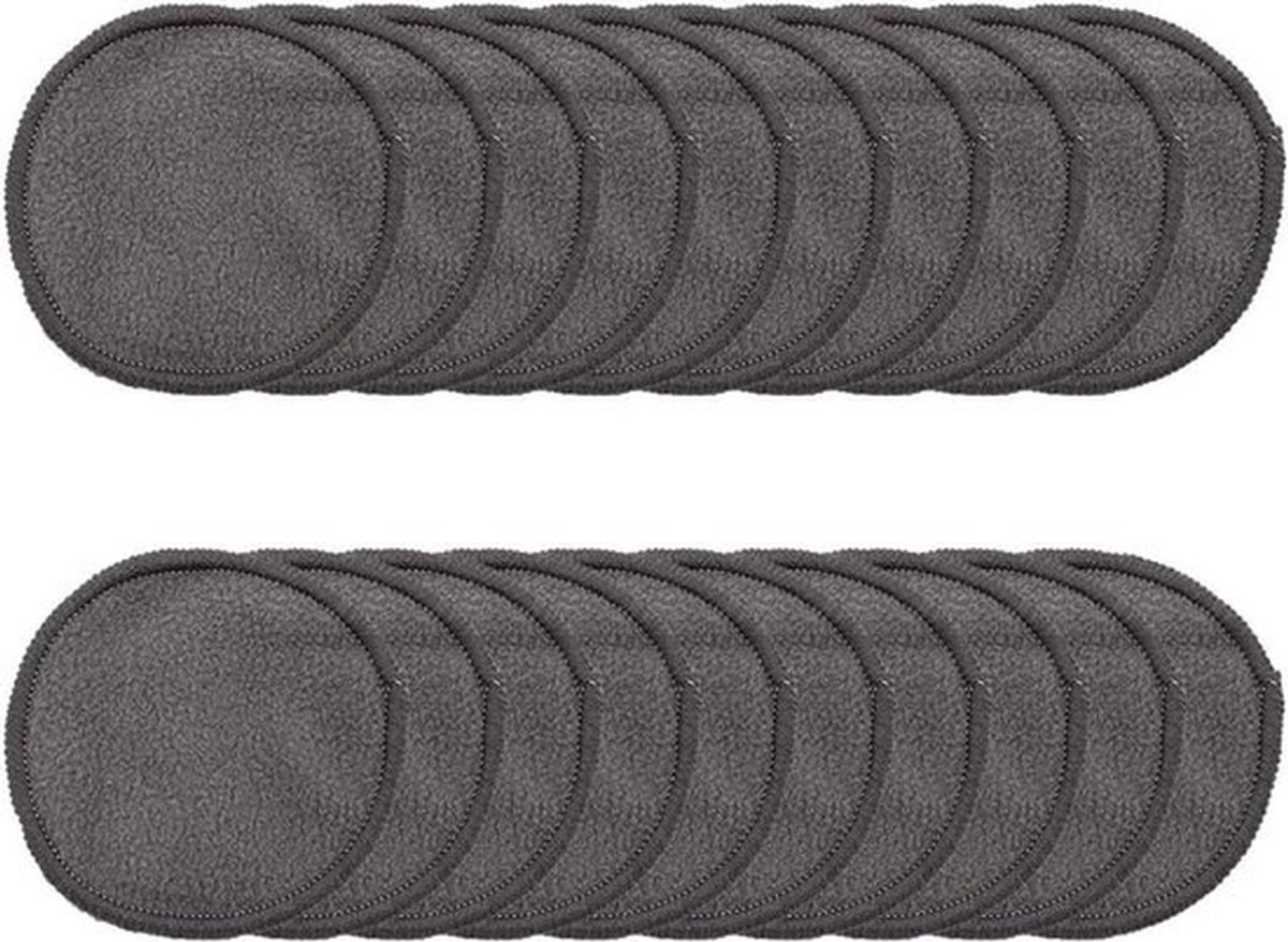 Herbruikbare Make-up Verwijderpads - Wasbare Bamboe Wattenschijfjes - 20 Stuks - Alle Huidtypes - Mesh Waszak - Geschikt voor alle Huidtypes - Natuurlijk Materiaal
