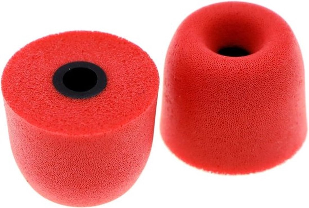 Geluidsisolerende Oortelefoonknoppen - Memory Foam - 3 Maten - Rood - Oordopjes - Oortelefoon - Geschikt voor TIN HiFi T2 Pro - Ruisisolatie - Vervanging van oordopjes - Compatibel met - 3 paar - 3.0 mm