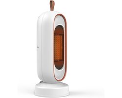 Badkamerverwarming, PTC keramische ventilatorverwarming, twee vermogensstanden, oververhittings-/kantelbeveiliging, geschikt voor badkamer/slaapkamer/woonkamer.