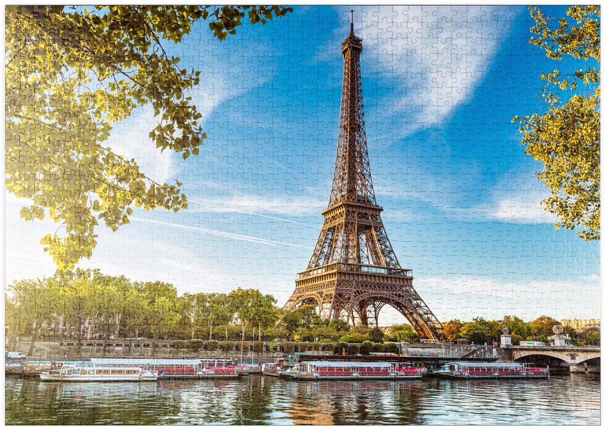 Solidchoice - Puzzel Eiffel Toren Parijs - Premium 1000 Stukken
