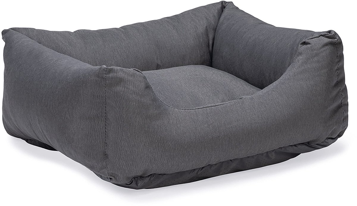 Solidchoice - Hondbed Donkergrijs 60 x 60 x 20 cm van Gerecycled Materiaal