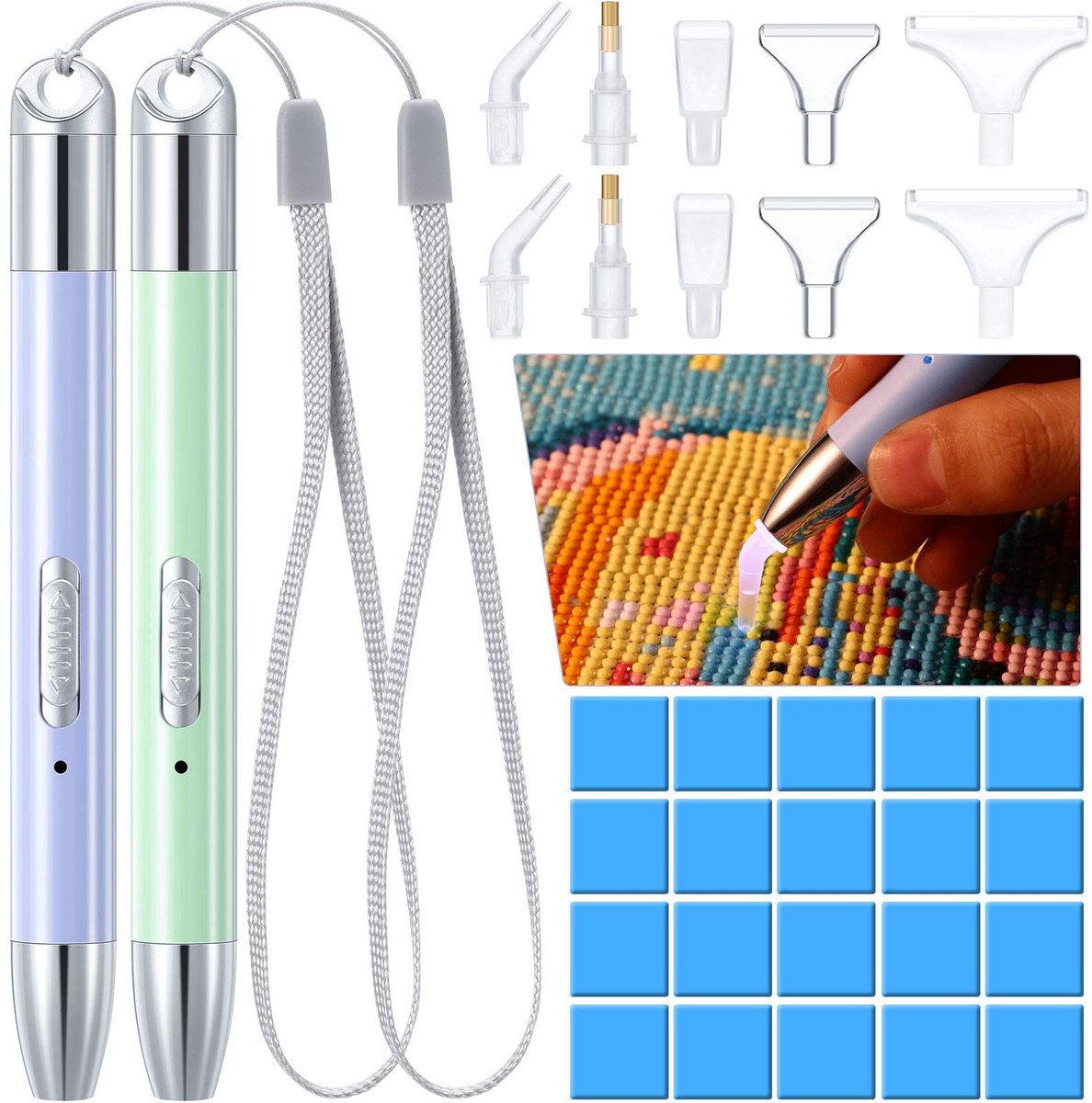 Solidchoice - LED Diamant Schilderpen met Oplaadbare Batterij