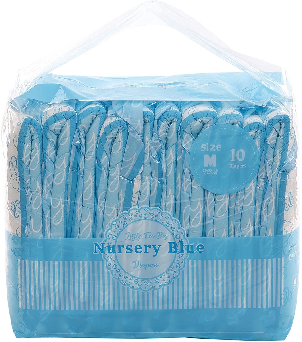 Solidchoice - 2000ml Volwassen Wegwerp Luier met Print - 10 Stuks