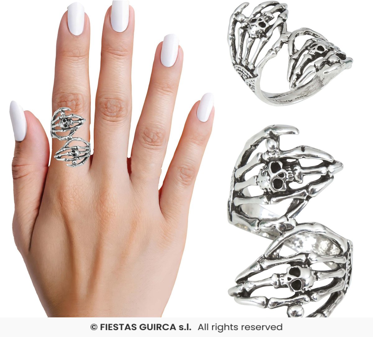 Ring Met Skelettenhanden