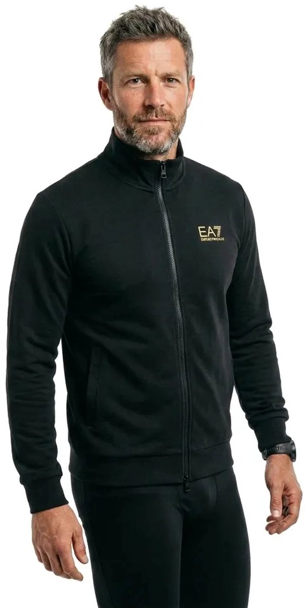 Ea7 Emporio Armani 8npm31_pjvrz Sweatshirt Met Rits Zwart L Man