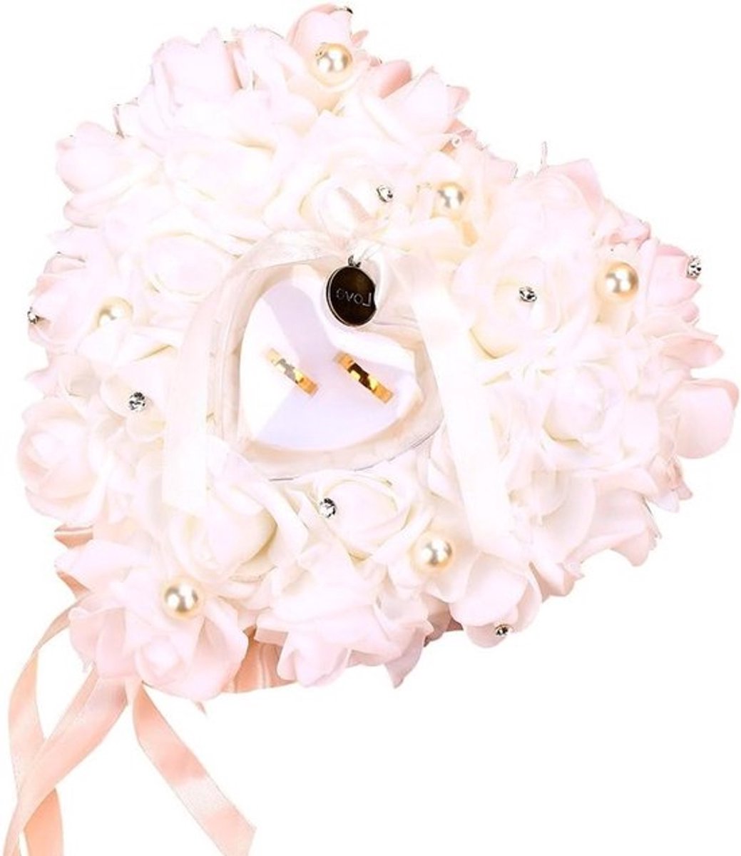 Elegante Ringkussen voor Trouwen, Perfect als Gastcadeau, Luxe Ringdoos en Decoratie