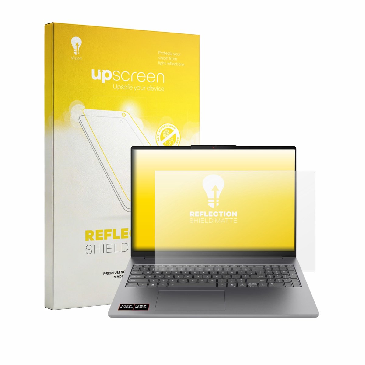 upscreen - Screenprotector voor Lenovo IdeaPad Slim 5a Gen 11 16" - Folie Beschermfolie anti glare matte