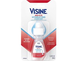 Visine Red Eye Hydrating Comfort 8 ml – Oogdruppels tegen Rode en Geïrriteerde Ogen – Hydraterend en Verfrissend