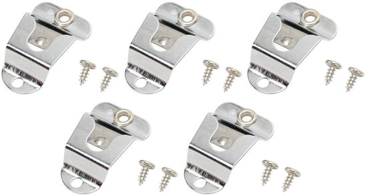 Microfoonhouder Premium Materiaal - 2-Weg Hanger Clips - 5 Stuks - Lichtgewicht - Eenvoudig te Installeren - Corrosiebestendig - Microfoonclip