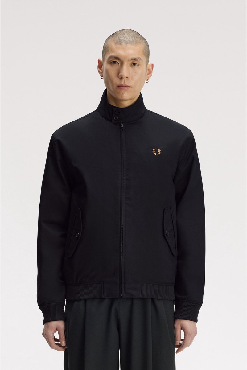 Fred Perry Zwart Harrington-jack
