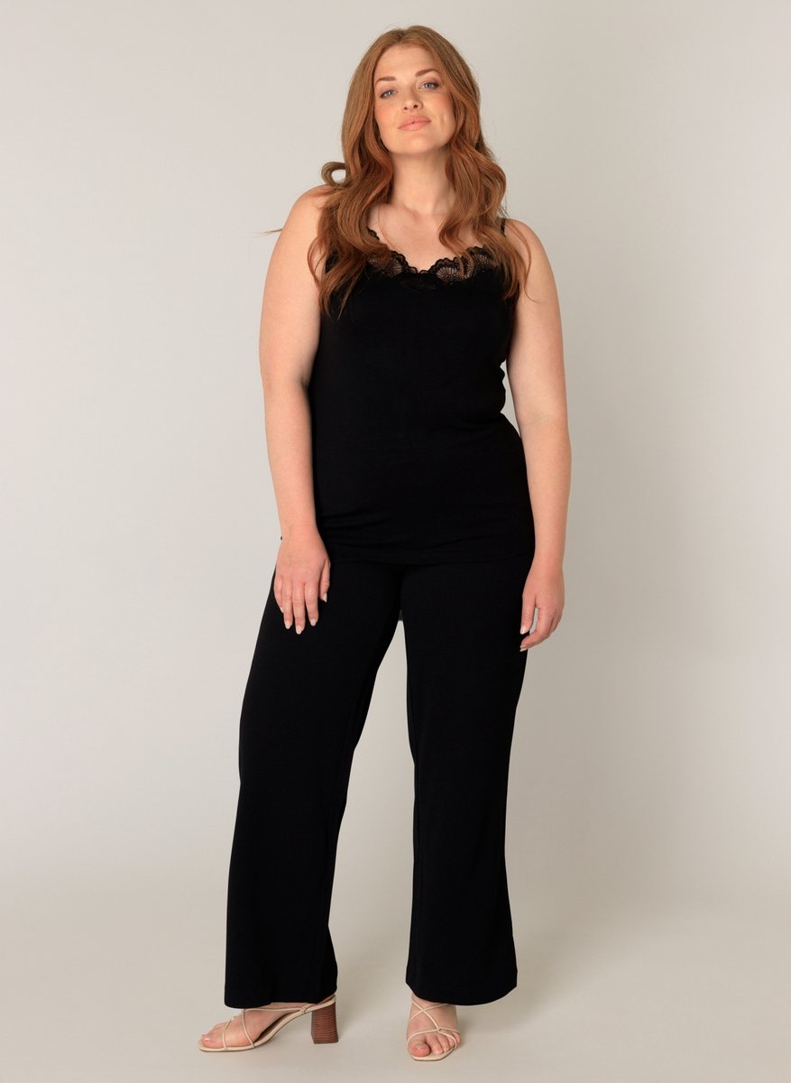BASE LEVEL CURVY Arah Broek - Black - maat W4(54/56) / L30