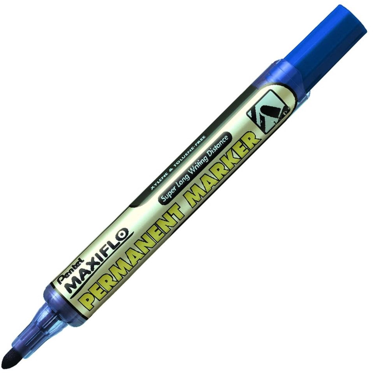 Solidchoice - Permanente Marker Set van 12 Stuks met Medium Ronde Punt - Blauw