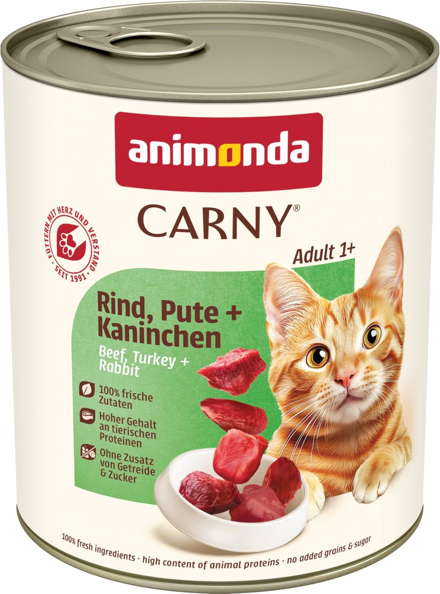 Solidchoice - Natuurlijke Kattenvoer met Eend en Konijn voor Volwassen Katten