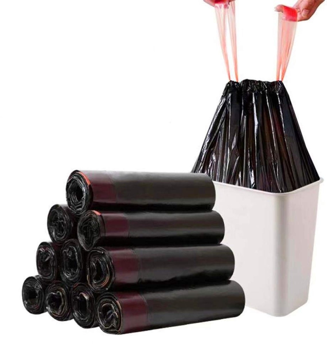 Solidchoice - Vuilniszakken met Trekkoord 20L - 60 Stuks
