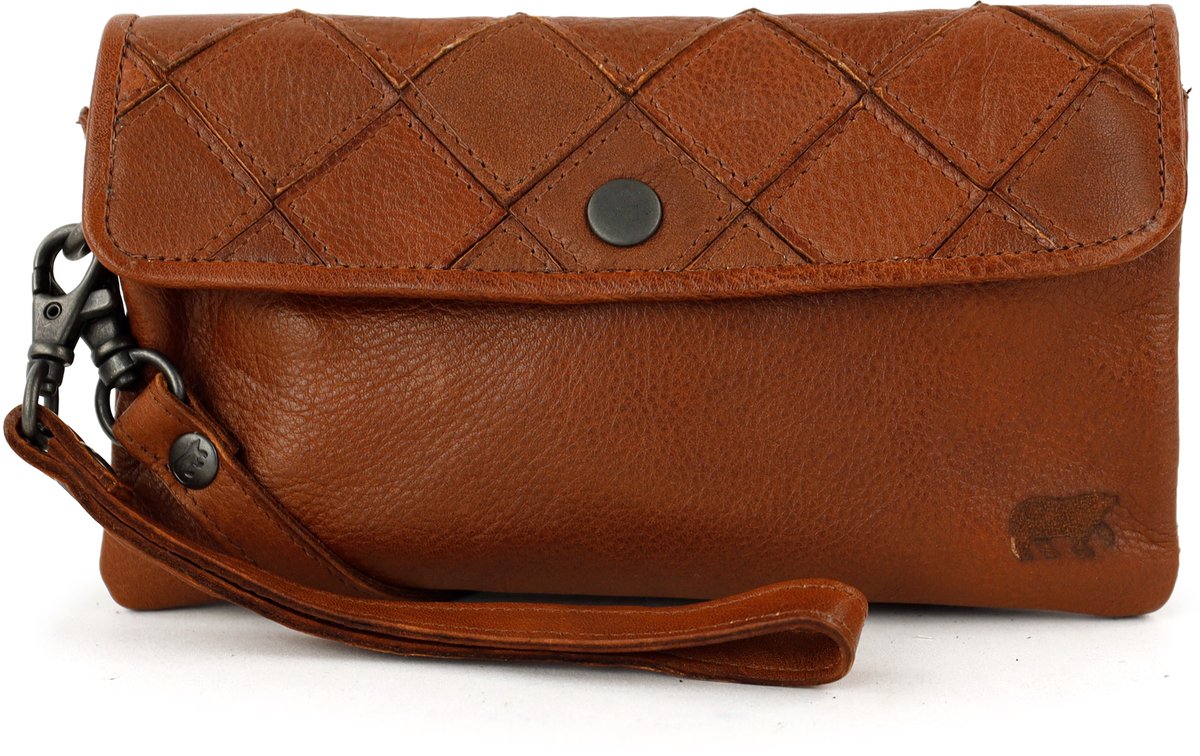 Bear Design Carolina Clutch Mini Schoudertasje - Cognac