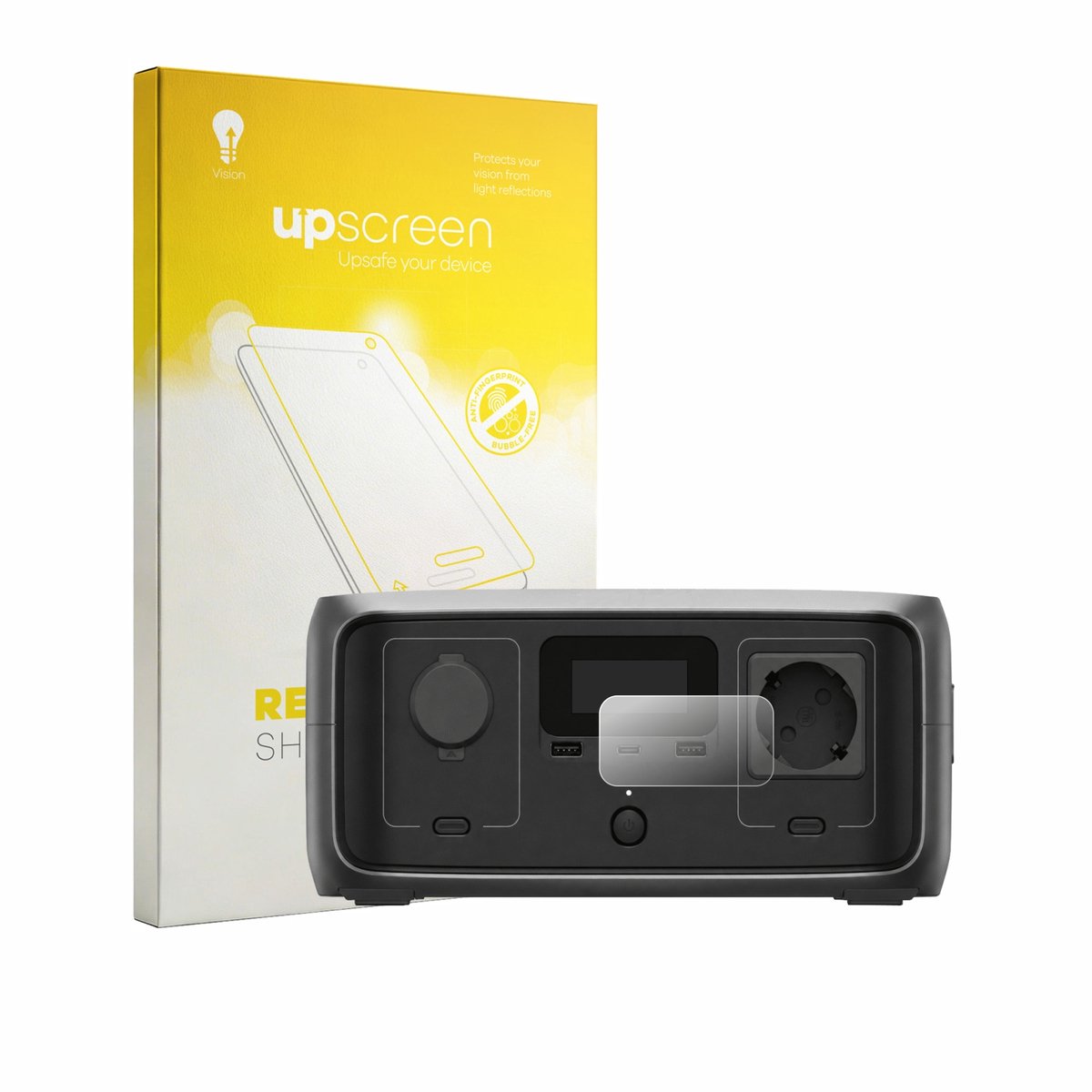 upscreen - Screenprotector voor EcoFlow River 3 - Folie Beschermfolie anti glare matte