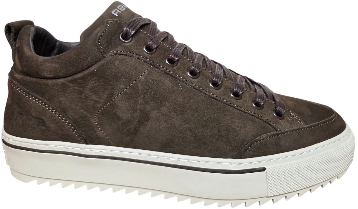 Rehab Craig Nub 4800 Dark Brown Sneakers Donker Bruin Nubuck Heren - Bruin - 41