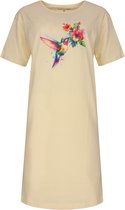 Temptation Dames Big Shirt - korte Mouwen - Geel - Maat