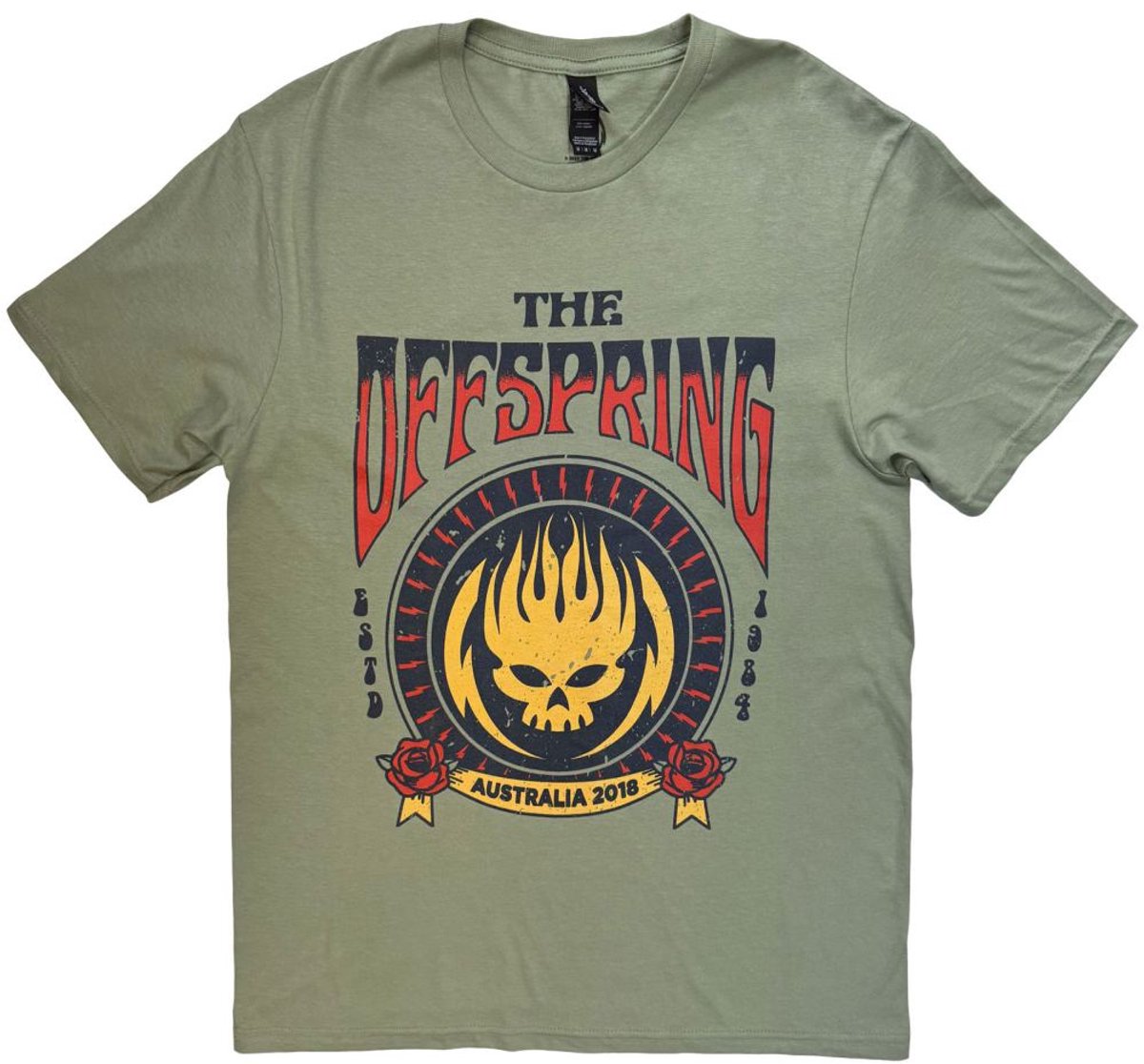 The Offspring - Australia 2018 Heren Tshirt - M - Groen