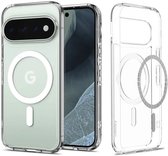 Spigen Hoesje Geschikt voor Google Pixel 11 Pro - Ultra Hybrid MagFit Case - Compatibel met MagSafe / Qi2 - Back Cover Transparant Wit
