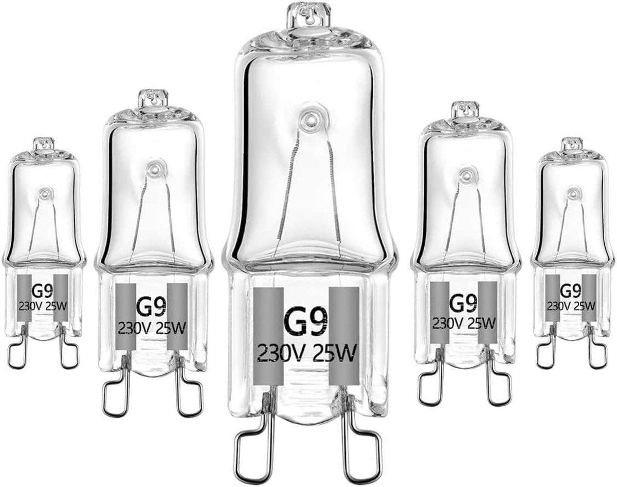 Halogeenlamp G9 - Warmwit - 230V - 25W Dimbare Halogeenlamp - Voor Magnetron en Oven