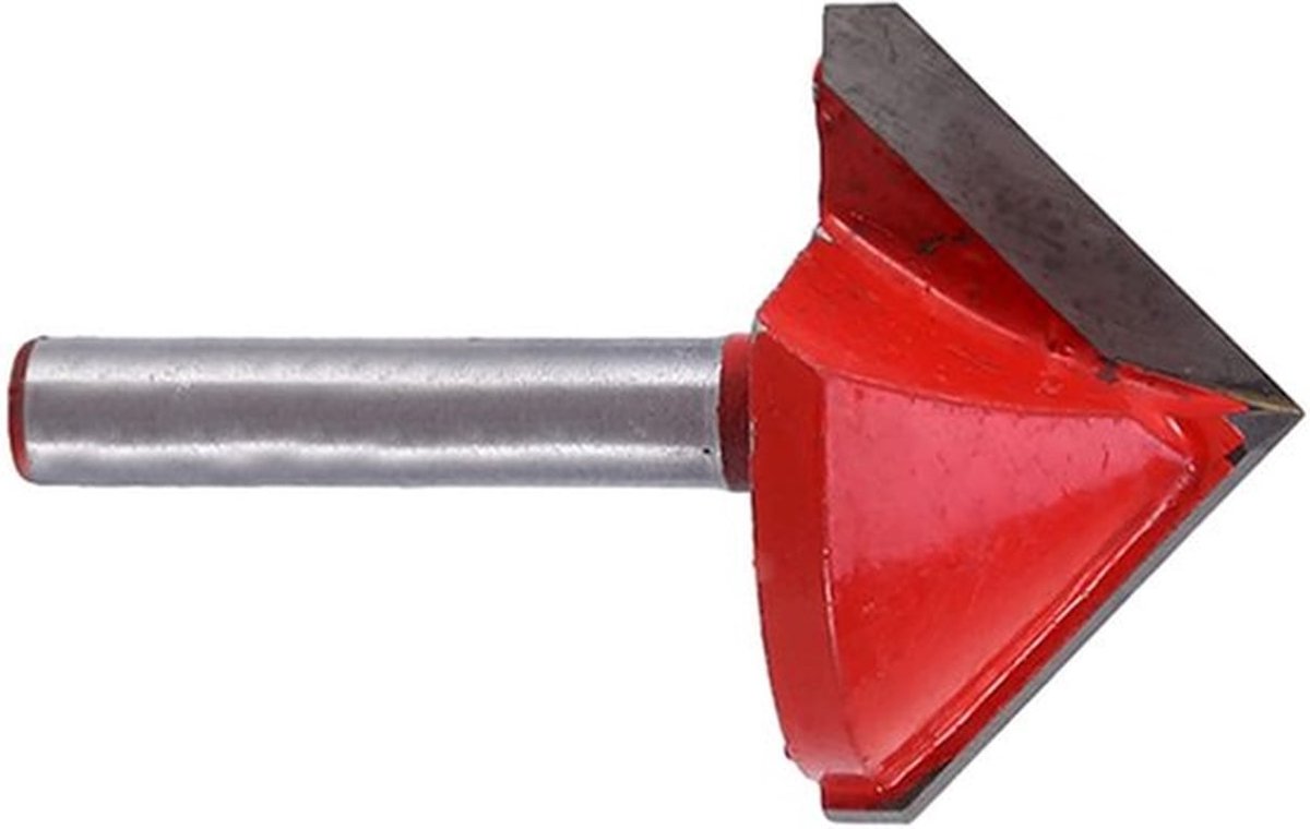 Schachtfrees 1/4 inch V-vormige - Dubbelzijdig Snijgereedschap - Houtfrees - Droogbouwfrees - 90 Graden - Hoogwaardige Legering - Frezen