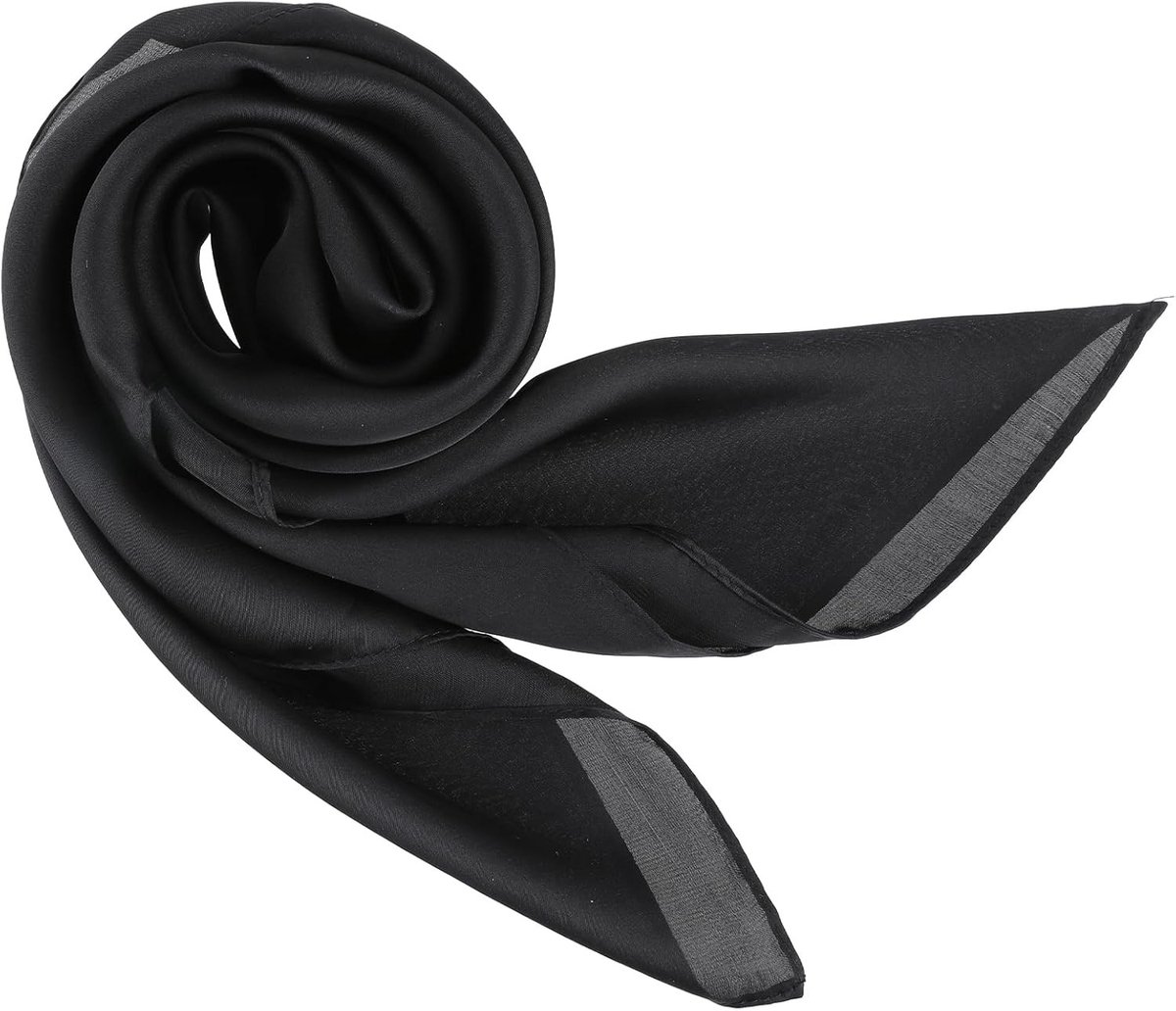 Grote Satijnen Hoofddoek van 27.5" - Luxe Vierkante Sjaal voor Haarverpakking, Mode Accessoire en Haarband voor Dames