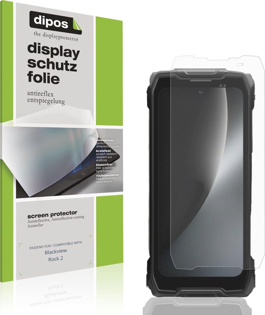 dipos – 4x Matte Beschermfolie geschikt voor Blackview Rock 2 | Krasbestendige & antireflecterende Screenprotector Ultra-Thin