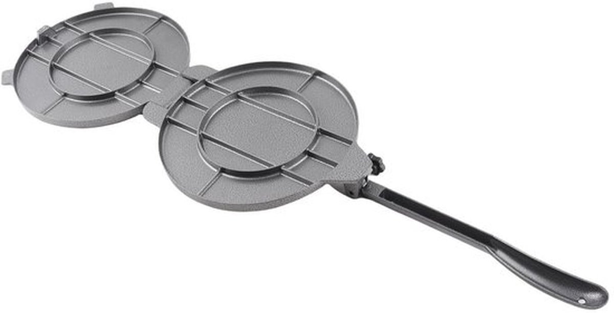 Tortillapers 20 cm - Aluminium Legering - Multifunctioneel Ontwerp - Handtaarten/Vleespasteien - Veilig en Hygiënisch - Eenvoudig in Gebruik - Deegroller