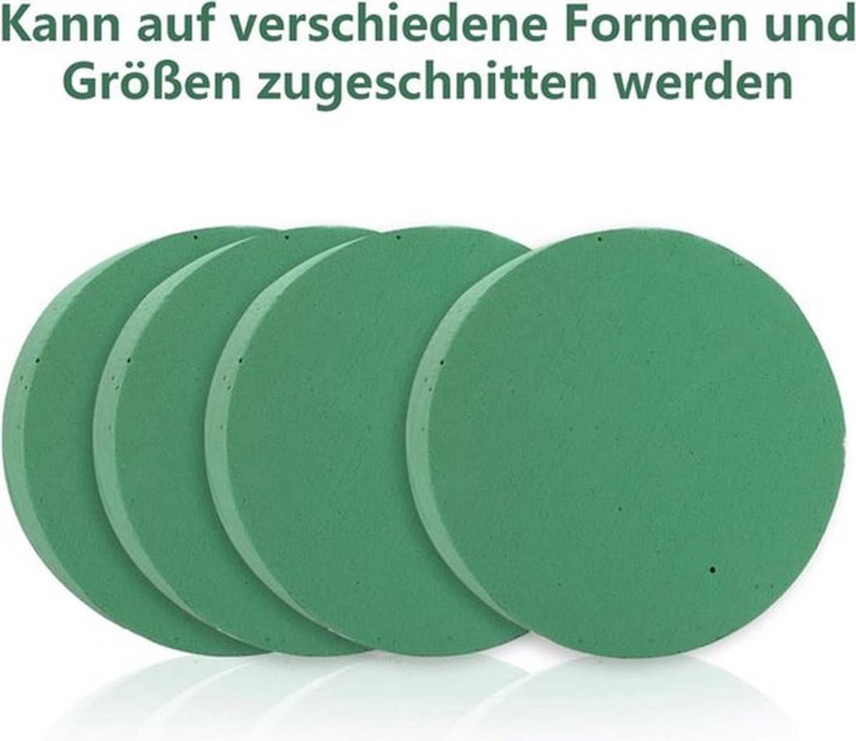 Steekschuim rond 16 stuks - 165 x 4 cm - groen steekschuim voor bloemen - verse bloemen steekmassa - knutselen bruiloften verjaardagen