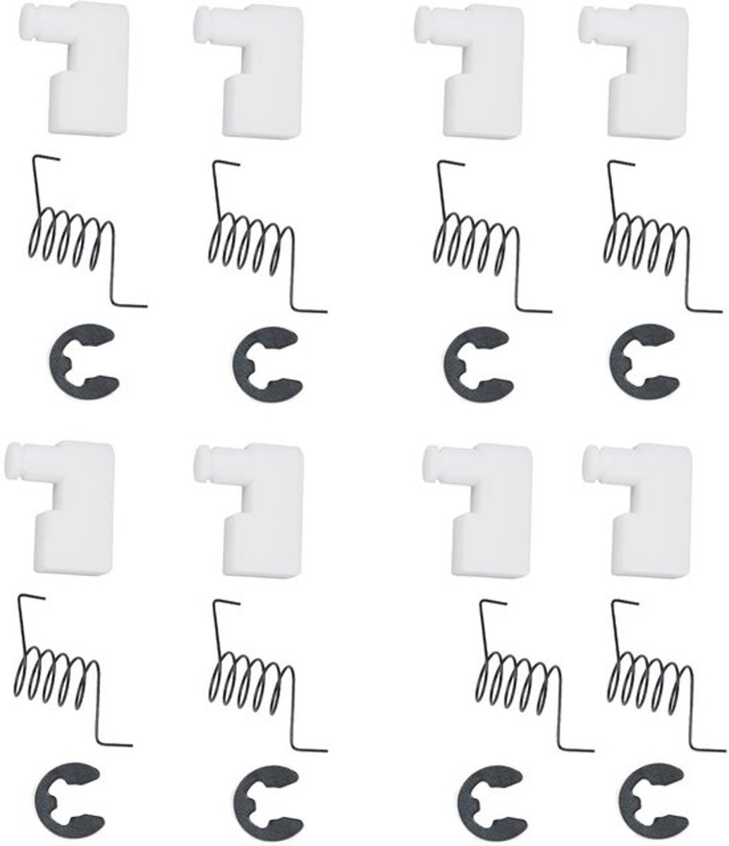 Starterpallen 4 Sets - Compatibel met MT-9999/4500/5200/5800 - Vervangt Versleten Pinnen - Eenvoudige Installatie - Duurzaam Materiaal - 8 Starterpinnen/8 Startveren - Kettingzaagonderdelen