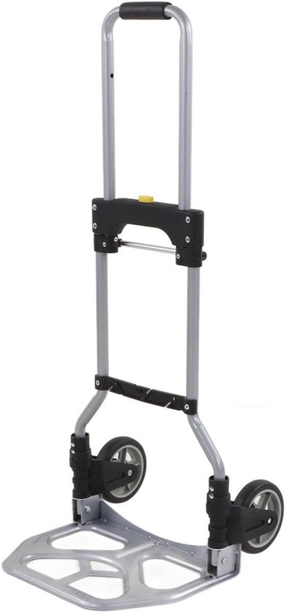 Opvouwbare steekwagen voor zware lading, 70 kg capaciteit, 2 wielen, lichtgewicht voor reizen, winkelen, kamperen.