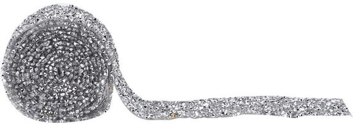 Decoratieve Band - Sprankelende Zelfklevende Trim - Hars Diamant Materiaal - 180 cm Lengte - 3 cm Breedte - Hoogwaardige Kwaliteit - Strassketting