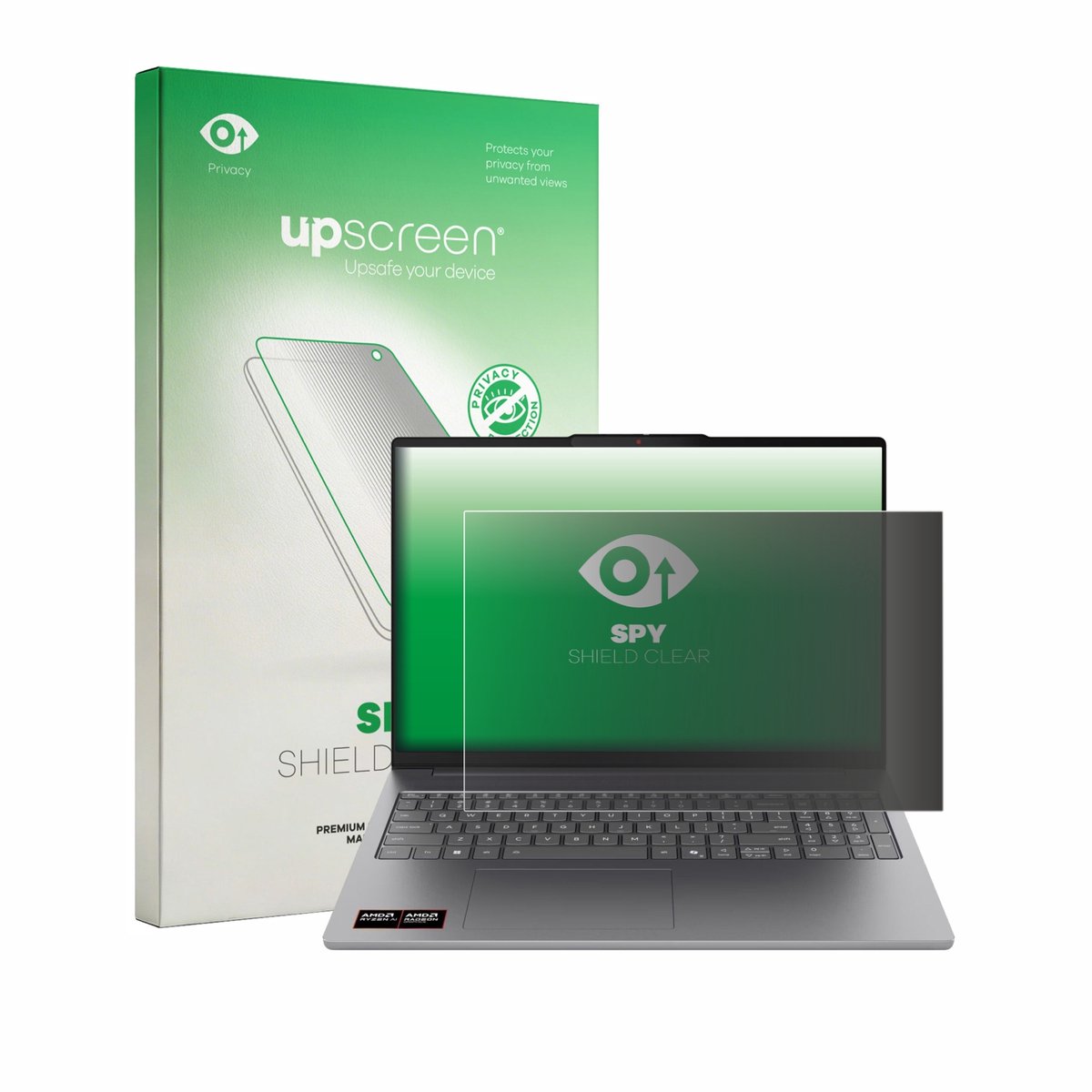 upscreen - privacy screenprotector voor Lenovo IdeaPad Slim 5a Gen 11 16" - Folie Beschermfolie Blauwlichtfilter