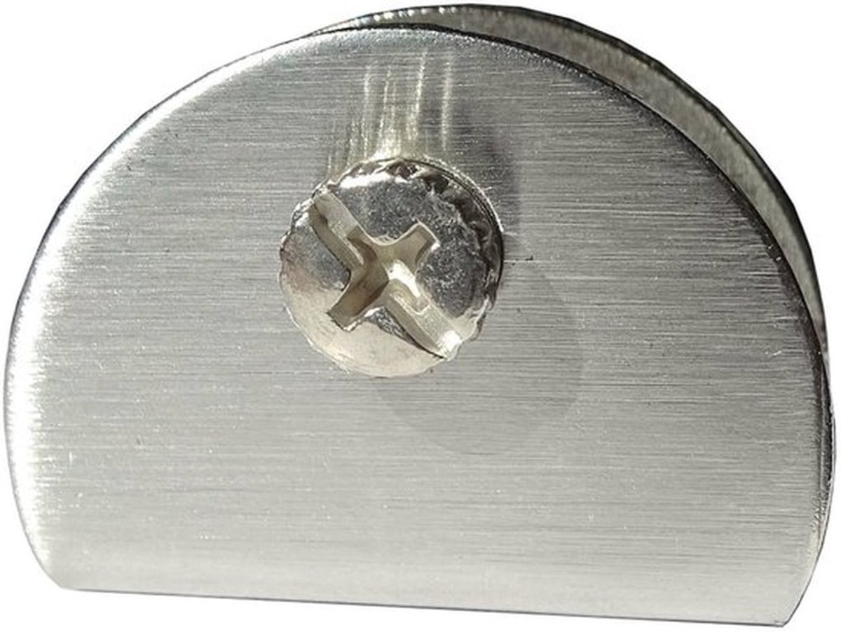 Plankhouder Elegante Look - Plankdragers Roestvrij Staal - Klembevestiging - 4 Stuks - Maximale Belasting 8 kg - Geschikt voor 6-8 mm Dikte - Plankdrager