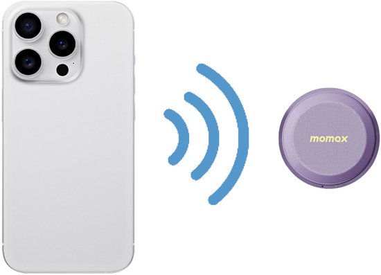 MOMAX 1-Vibe Go Magnetische Bluetooth Speaker - Draagbaar, TWS, IPX6 en 12 uur Accuduur - Paars van Momax — afbeelding 2
