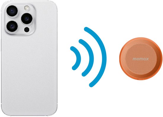 MOMAX 1-Vibe Go Magnetische Bluetooth Speaker - Draagbaar, TWS, IPX6 en 12 uur Accuduur - Oranje van Momax — afbeelding 2