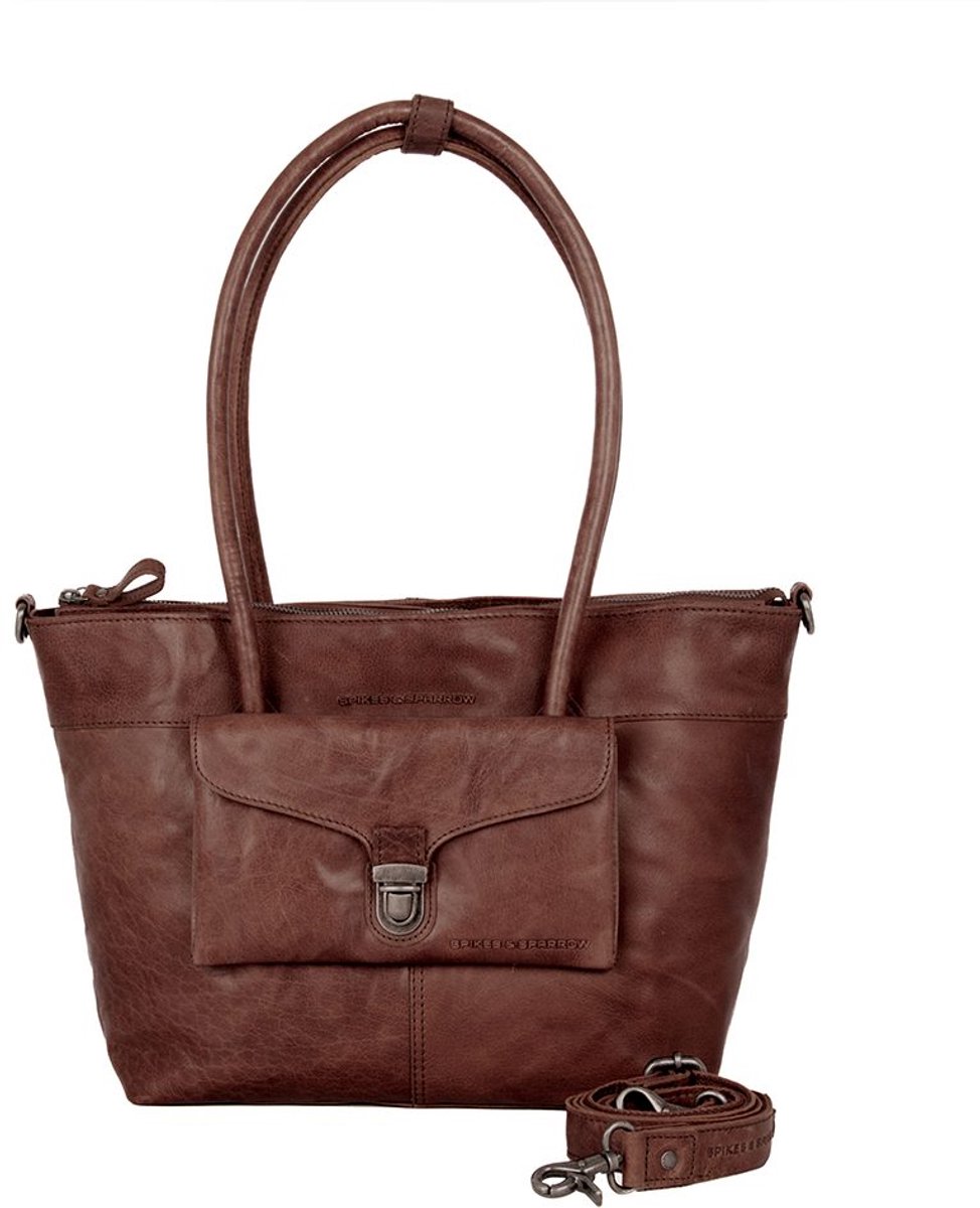 Leren Shopper - Yara - Donkerbruin