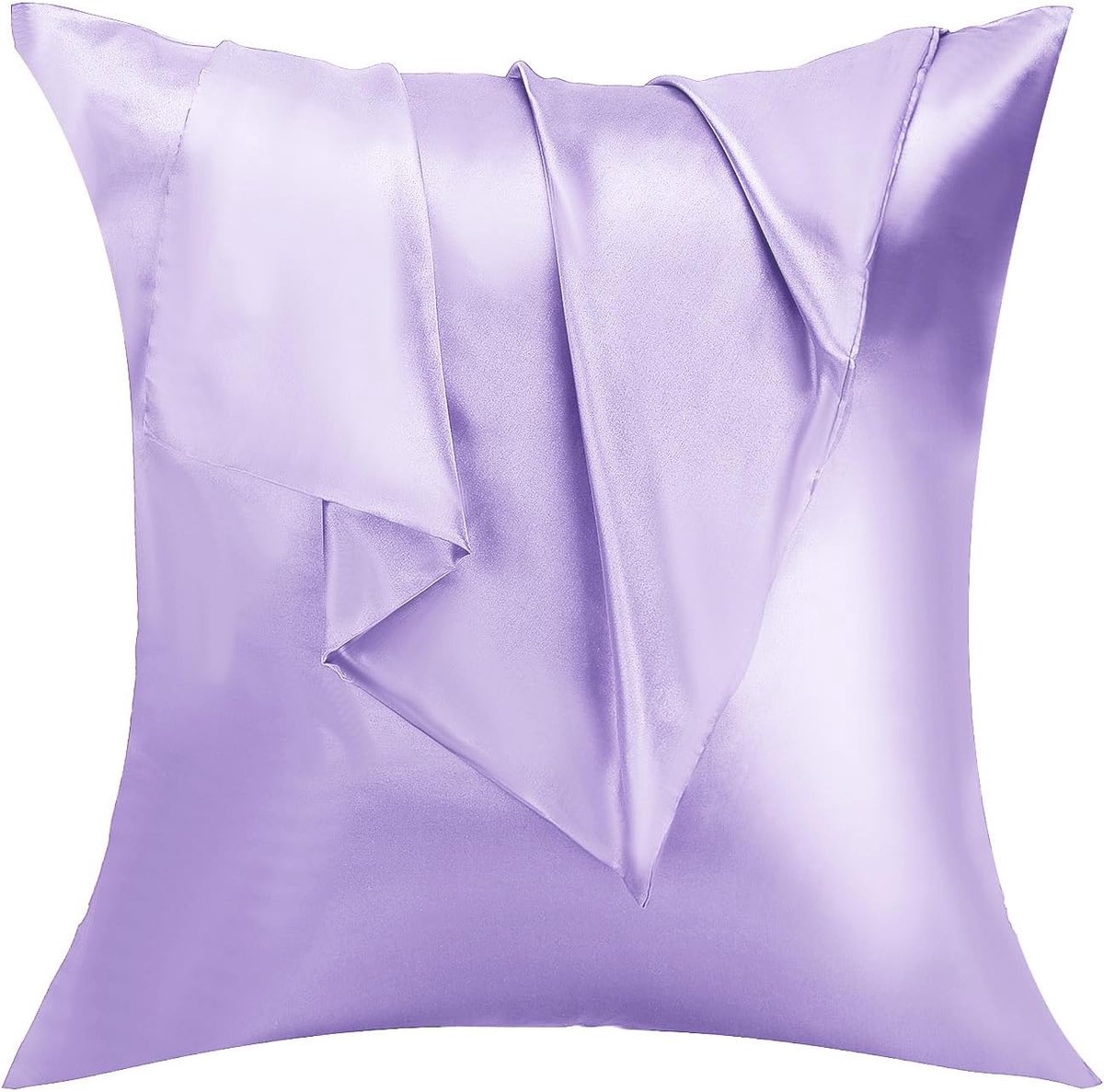 Kussenslopen 50x50 cm - Satijn Microfiber - Lichtpaars - Kreukvrij en Ademend - ShopVlot