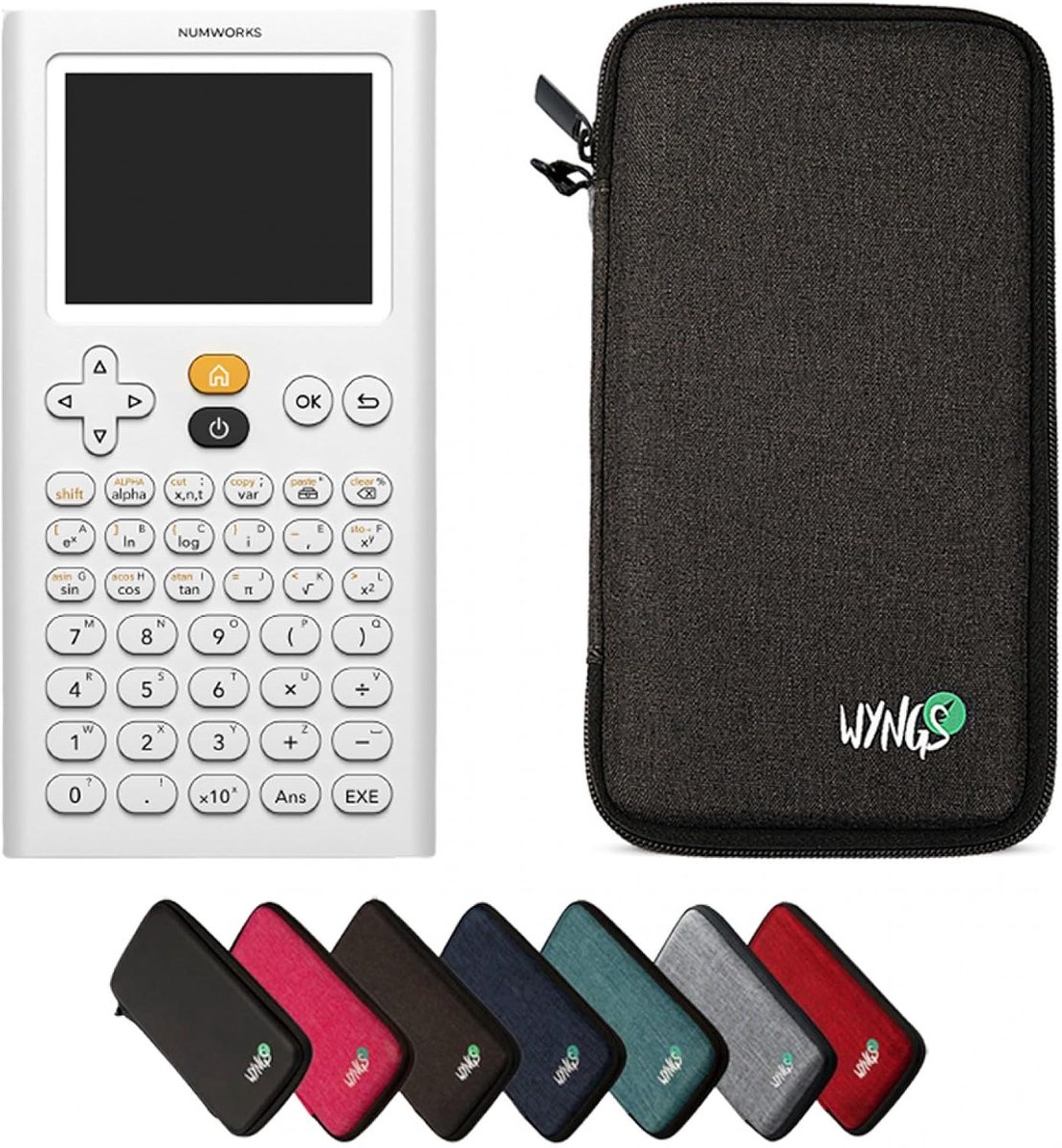 Grafische rekenmachine NumWorks - Basis pakket - Inclusief WYNGS beschermhoes - Ideaal voor school en kantoor - ShopVlot