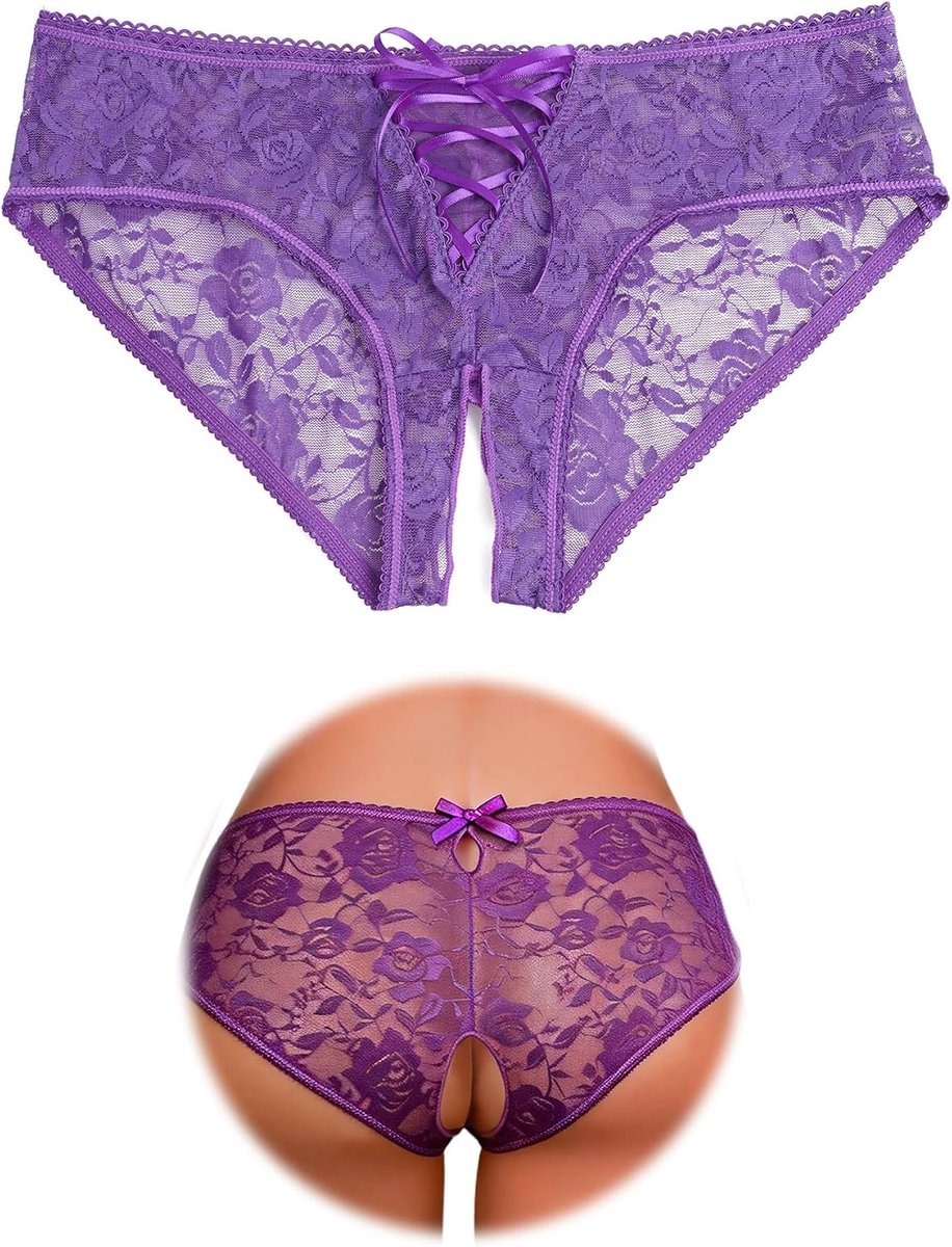 Damesonderbroek Plus Size 3XL-4XL - Paars - Comfortabel en ademend - Perfect voor dagelijks gebruik - ShopVlot