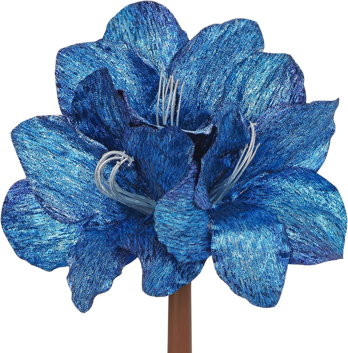 Kunstbloemen set van 3 - Glitter kerstbloemen - Stralende uitstraling - Perfect voor kerstdecoratie - ShopVlot