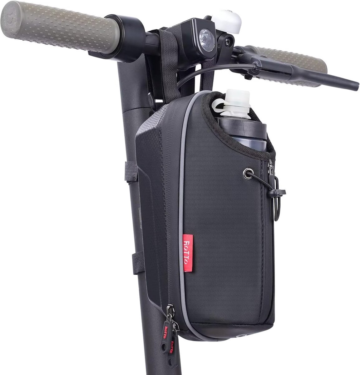 Elektrische scooter tas met drinkfleshouder - waterdicht - 1.5 liter opbergruimte - ideaal voor onderweg - ShopVlot