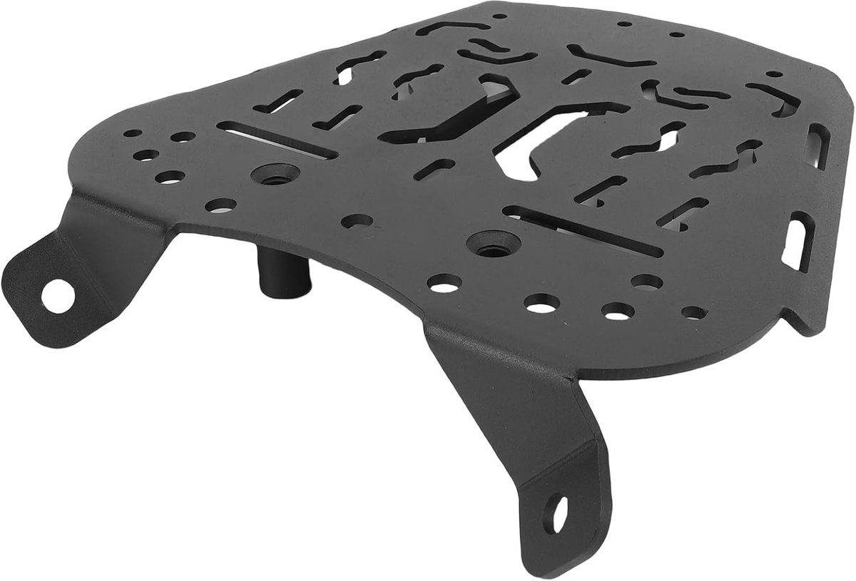 Motorfiets Achterste Tailbox Basisplaat - Stalen Luggage Carrier Bevestigingsplaat - Extra Opbergruimte - ShopVlot
