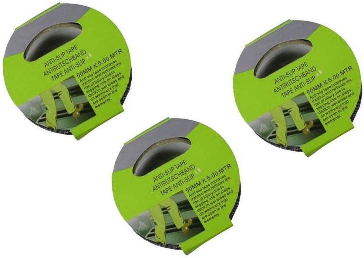 Anti-slip tape 5 cm x 15 m - sterk en duurzaam - voorkomt uitglijden - ideaal voor trappen - ShopVlot
