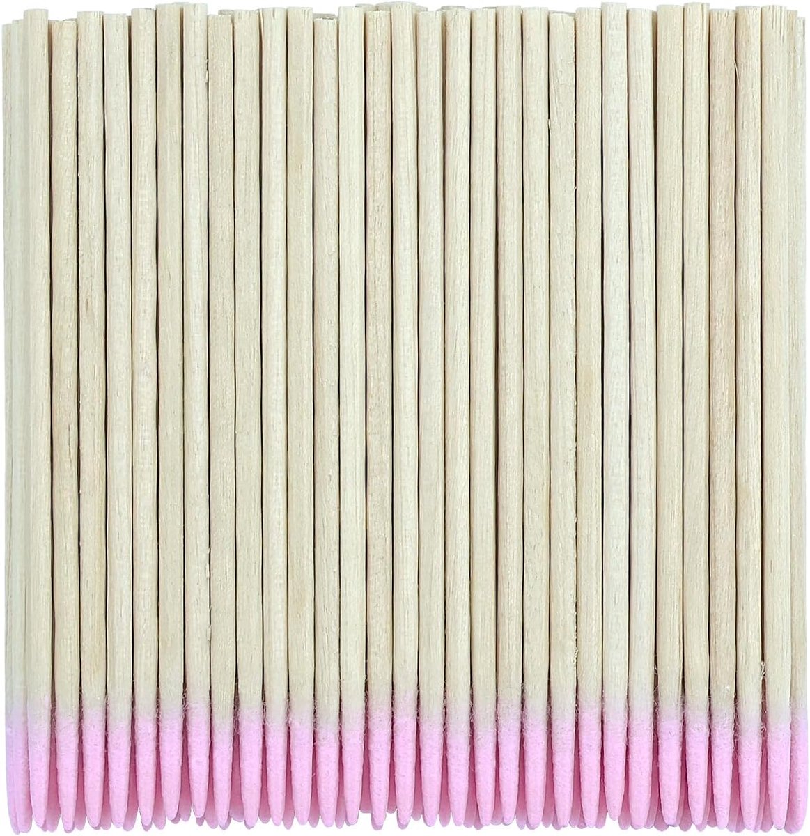 200 stuks wattenstaafjes 7cm - houten puntige reinigingssticks - voor tatoeages en nagels - ShopVlot
