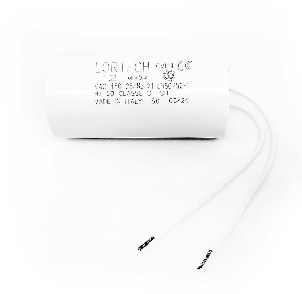 Capacitor 12 µF - Ø 36 x 69 mm - vlakke onderkant - ideaal voor tijdelijke opslag - ShopVlot
